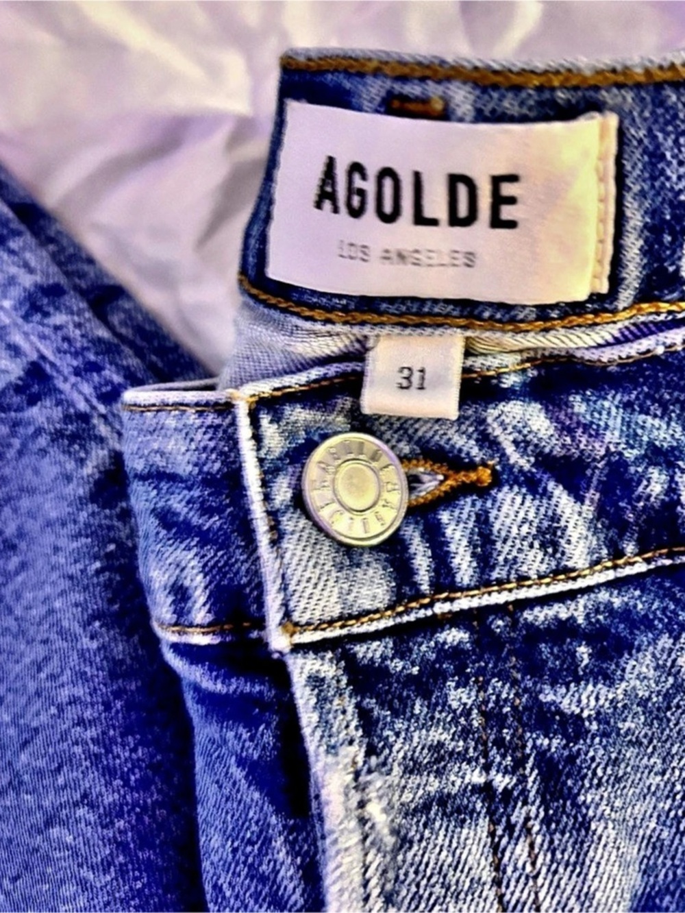 AGOLDE Riley High Rise Straight Crop Jeans - Picture 13 of 13